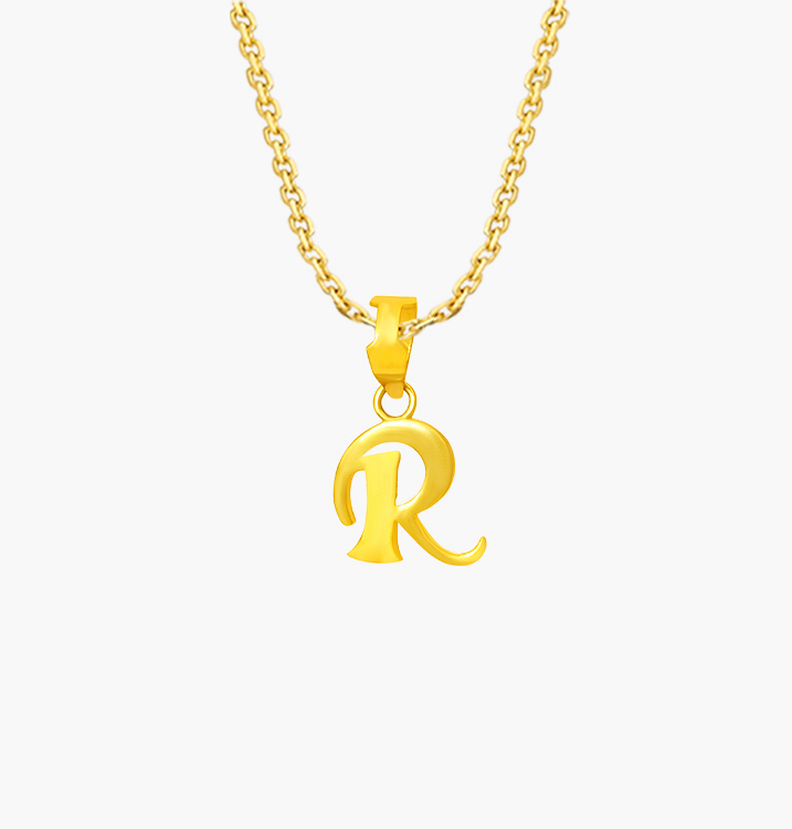The Calligraphic R Pendant